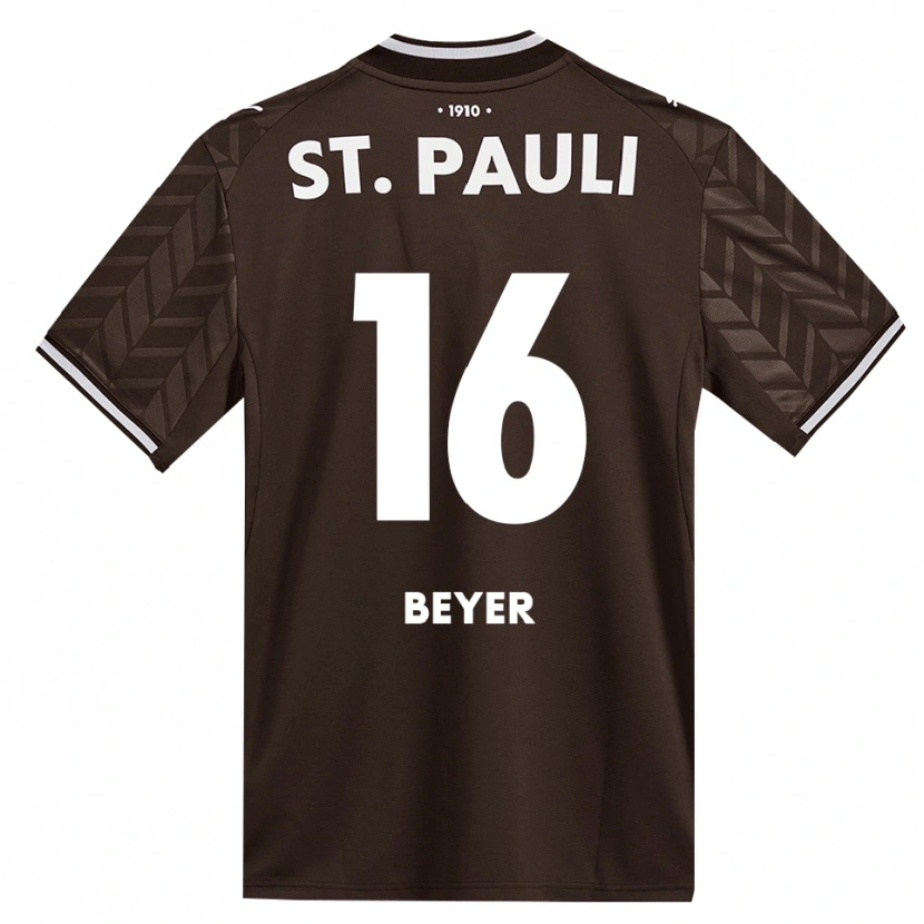 Danxen Heren Lasse Beyer #16 Cafe Wit Thuisshirt Thuistenue 2026/27 T-Shirt