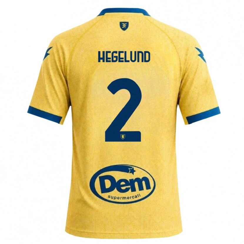 Danxen Heren Victor Hegelund #2 Khaki Zwart Blauw Thuisshirt Thuistenue 2026/27 T-Shirt