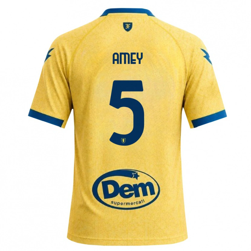 Danxen Heren Wisdom Amey #5 Khaki Zwart Blauw Thuisshirt Thuistenue 2026/27 T-Shirt