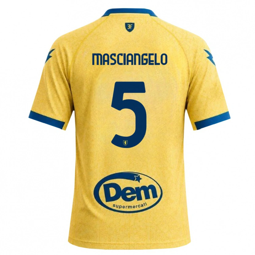 Danxen Heren Edoardo Masciangelo #5 Khaki Zwart Blauw Thuisshirt Thuistenue 2026/27 T-Shirt
