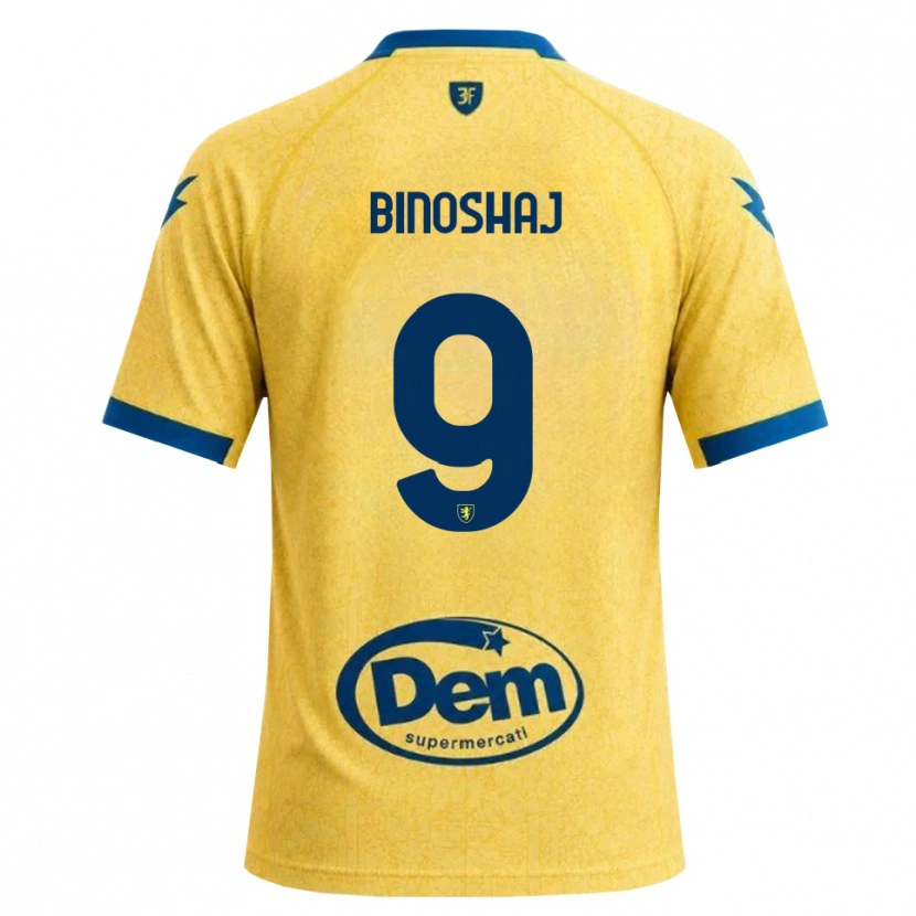 Danxen Heren Samuele Binoshaj #9 Khaki Zwart Blauw Thuisshirt Thuistenue 2026/27 T-Shirt