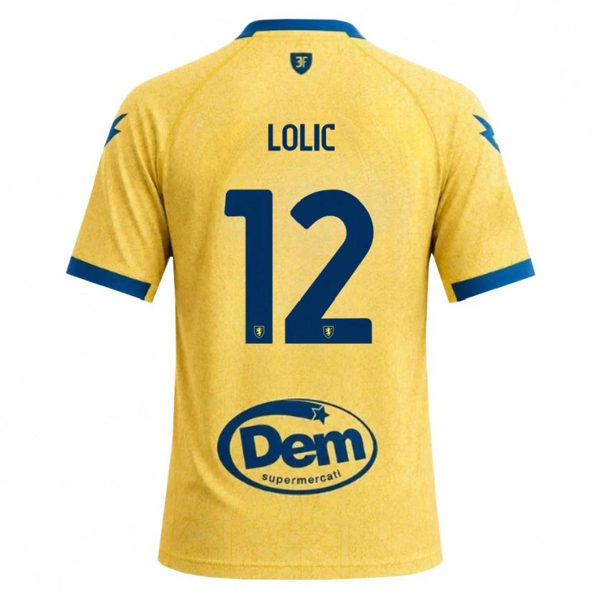 Danxen Heren Eldin Lolic #12 Khaki Zwart Blauw Thuisshirt Thuistenue 2026/27 T-Shirt