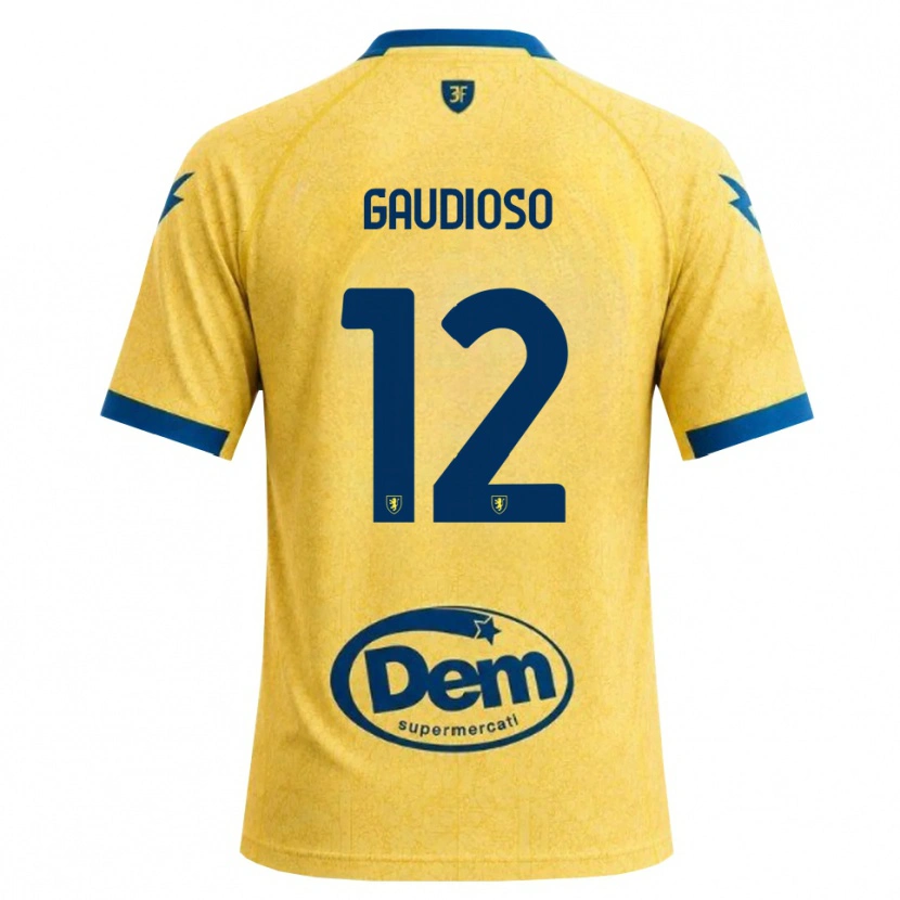 Danxen Heren Gianmaria Gaudioso #12 Khaki Zwart Blauw Thuisshirt Thuistenue 2026/27 T-Shirt