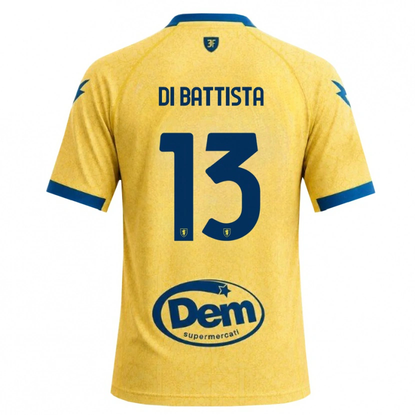 Danxen Heren Cristiano Di Battista #13 Khaki Zwart Blauw Thuisshirt Thuistenue 2026/27 T-Shirt