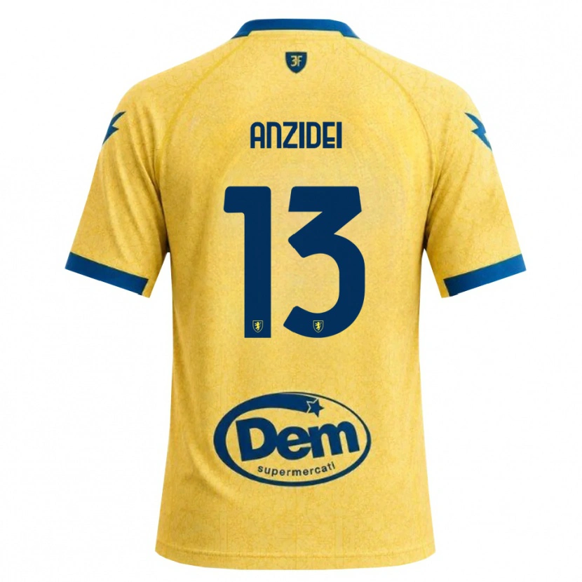Danxen Heren Massimo Anzidei #13 Khaki Zwart Blauw Thuisshirt Thuistenue 2026/27 T-Shirt