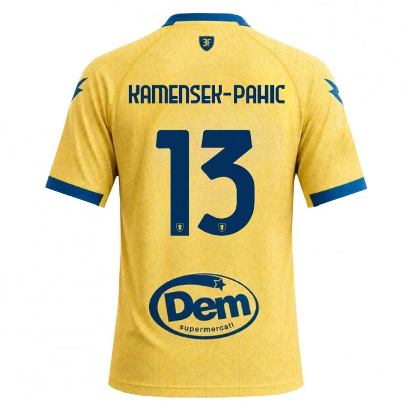 Danxen Heren Matjaz Kamensek-Pahic #13 Khaki Zwart Blauw Thuisshirt Thuistenue 2026/27 T-Shirt