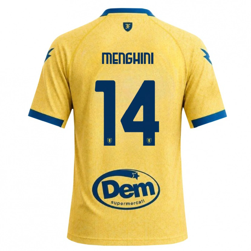 Danxen Heren Lorenzo Menghini #14 Khaki Zwart Blauw Thuisshirt Thuistenue 2026/27 T-Shirt