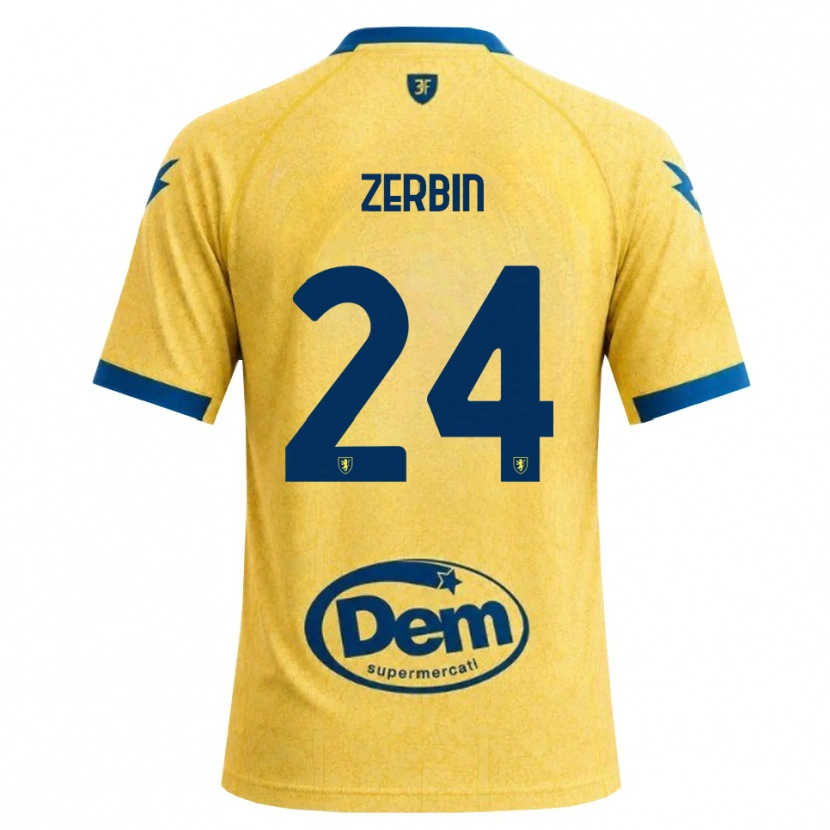 Danxen Heren Alessio Zerbin #24 Khaki Zwart Blauw Thuisshirt Thuistenue 2026/27 T-Shirt