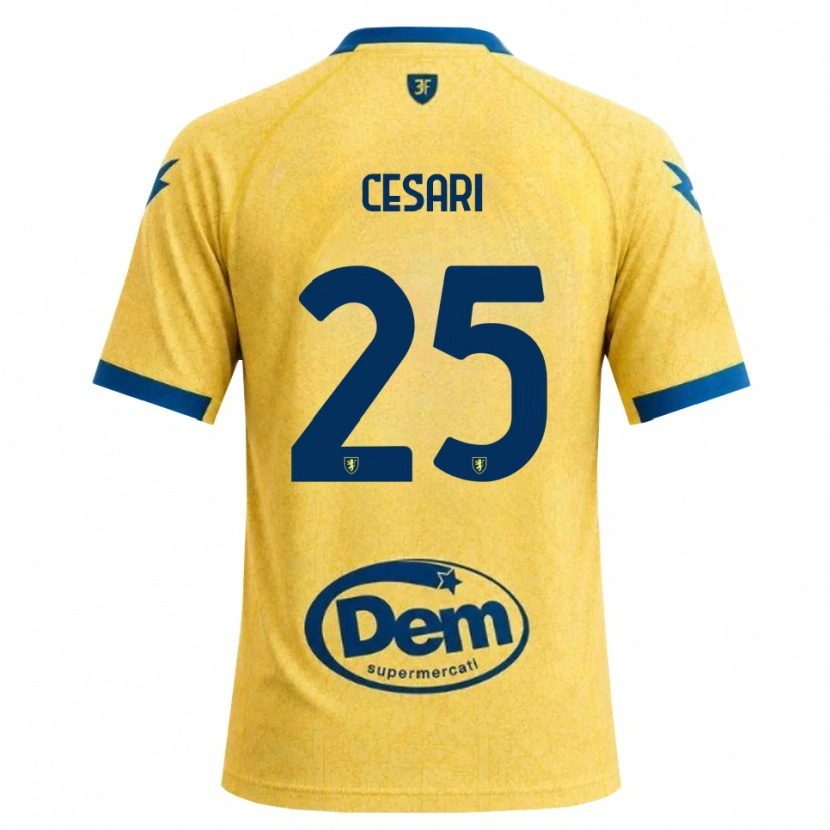 Danxen Heren Nicolò Cesari #25 Khaki Zwart Blauw Thuisshirt Thuistenue 2026/27 T-Shirt