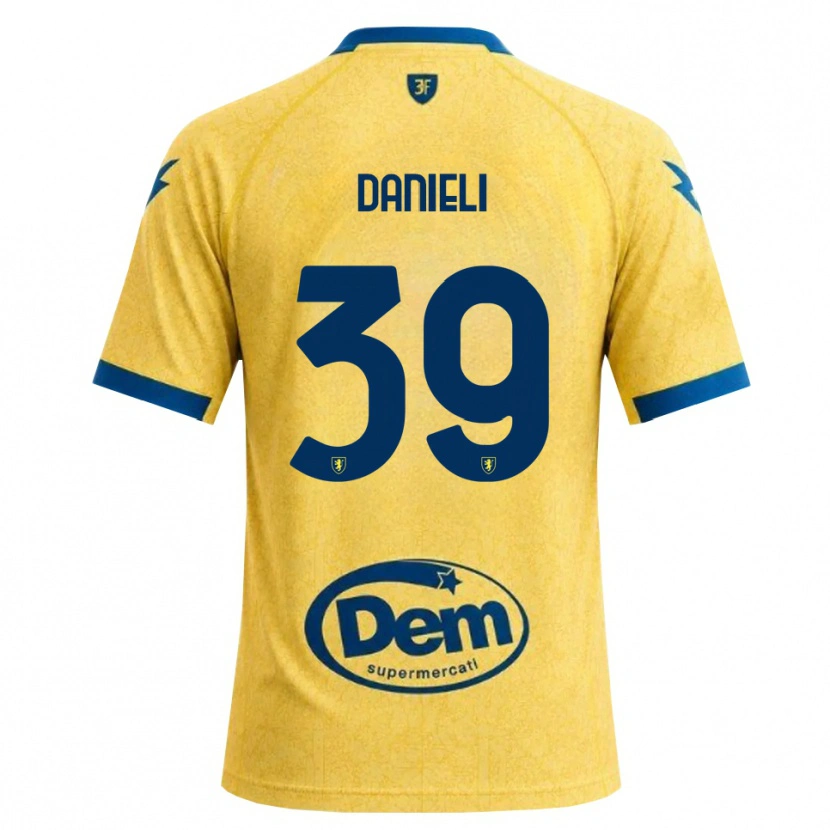 Danxen Heren Alessio Danieli #39 Khaki Zwart Blauw Thuisshirt Thuistenue 2026/27 T-Shirt