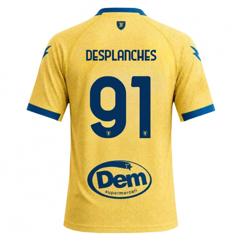 Danxen Heren Sebastiano Desplanches #91 Khaki Zwart Blauw Thuisshirt Thuistenue 2026/27 T-Shirt