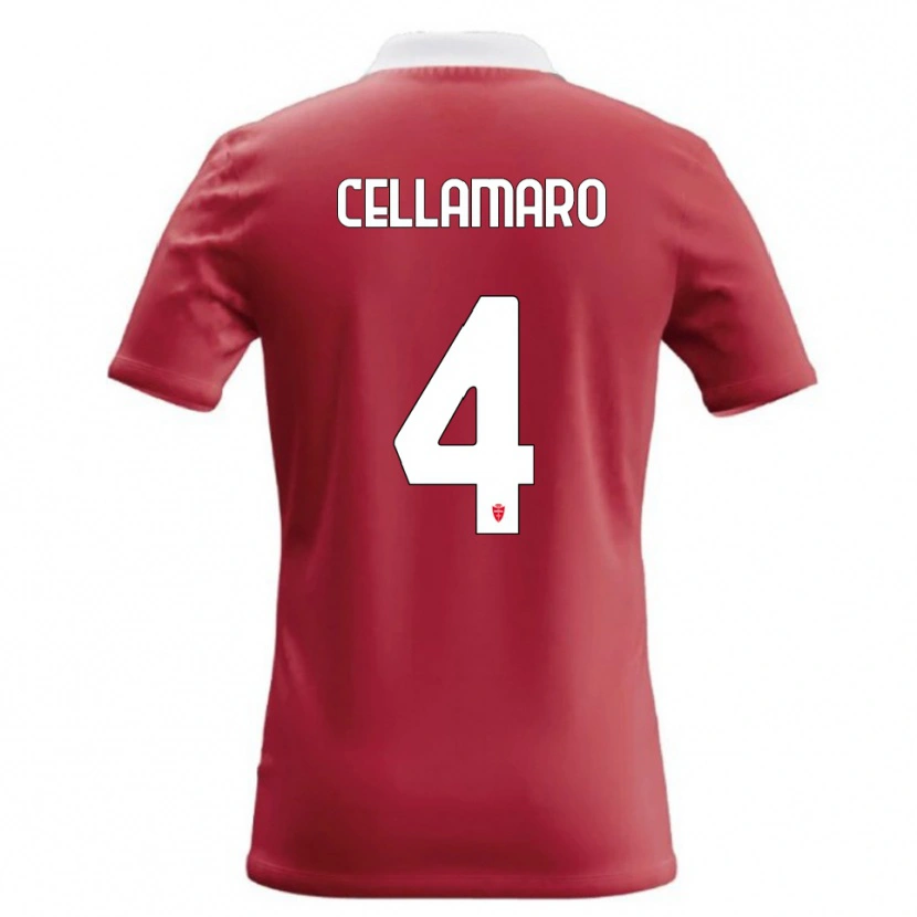 Danxen Heren Simone Cellamaro #4 Rood Wit Thuisshirt Thuistenue 2026/27 T-Shirt