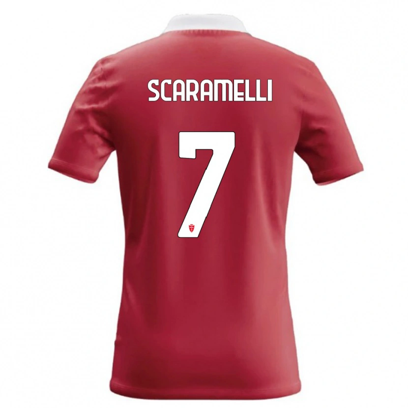 Danxen Heren Endris Scaramelli #7 Rood Wit Thuisshirt Thuistenue 2026/27 T-Shirt