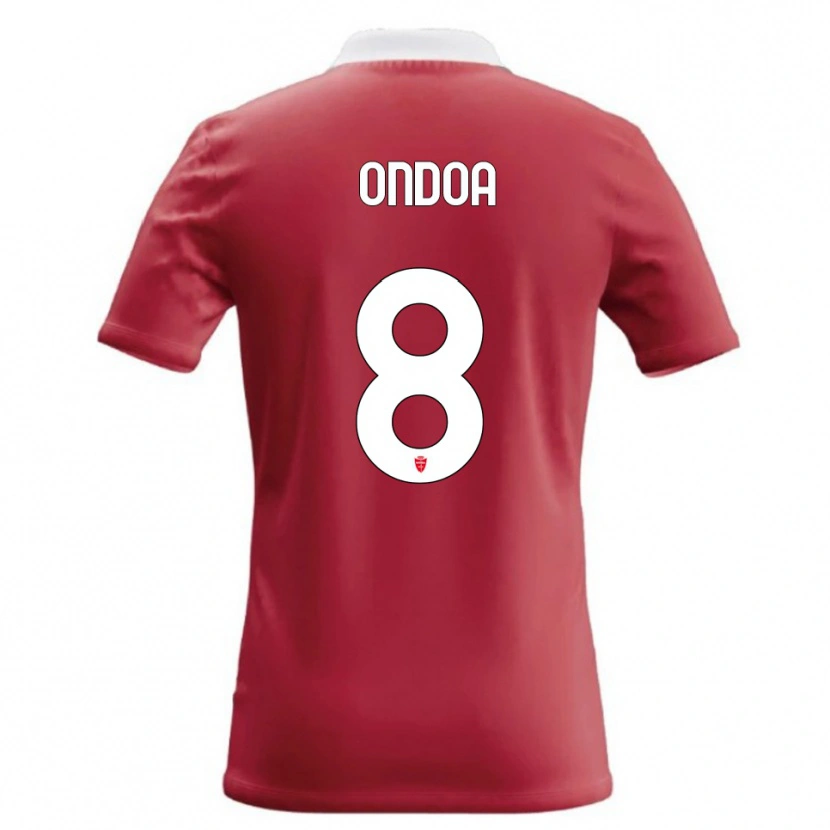 Danxen Heren Foe Ondoa #8 Rood Wit Thuisshirt Thuistenue 2026/27 T-Shirt