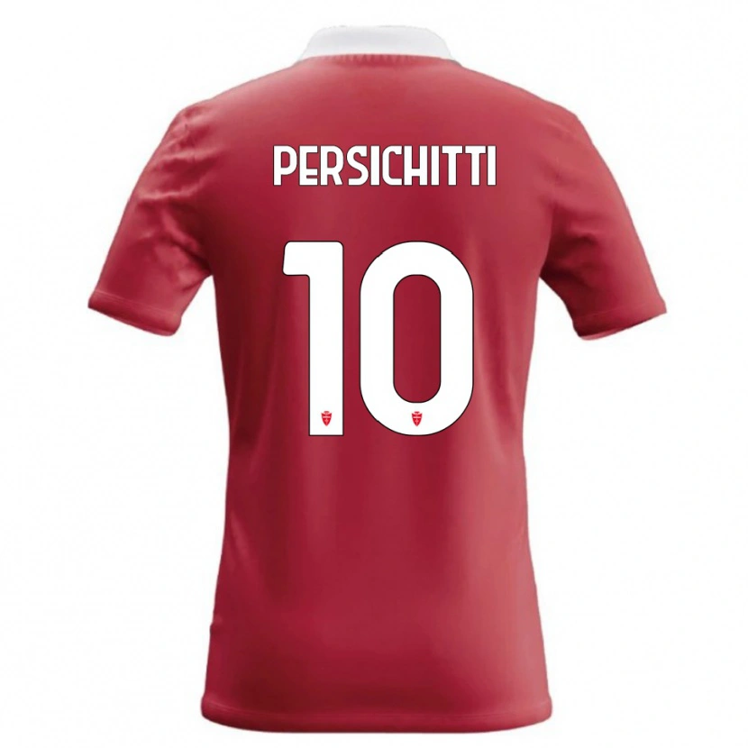 Danxen Heren Matteo Persichitti #10 Rood Wit Thuisshirt Thuistenue 2026/27 T-Shirt
