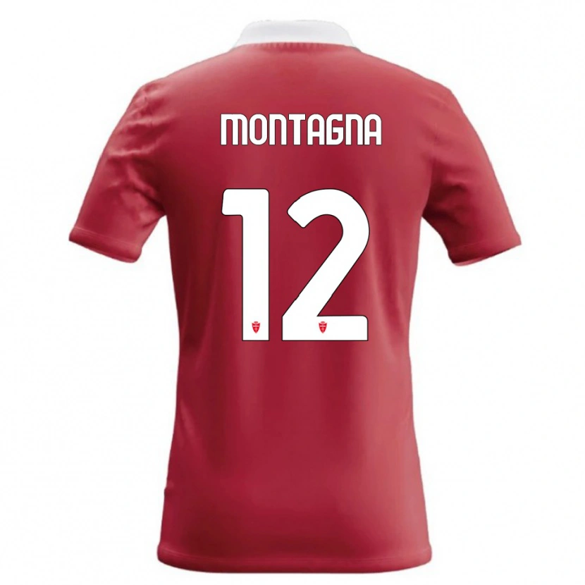 Danxen Heren Jacopo Montagna #12 Rood Wit Thuisshirt Thuistenue 2026/27 T-Shirt