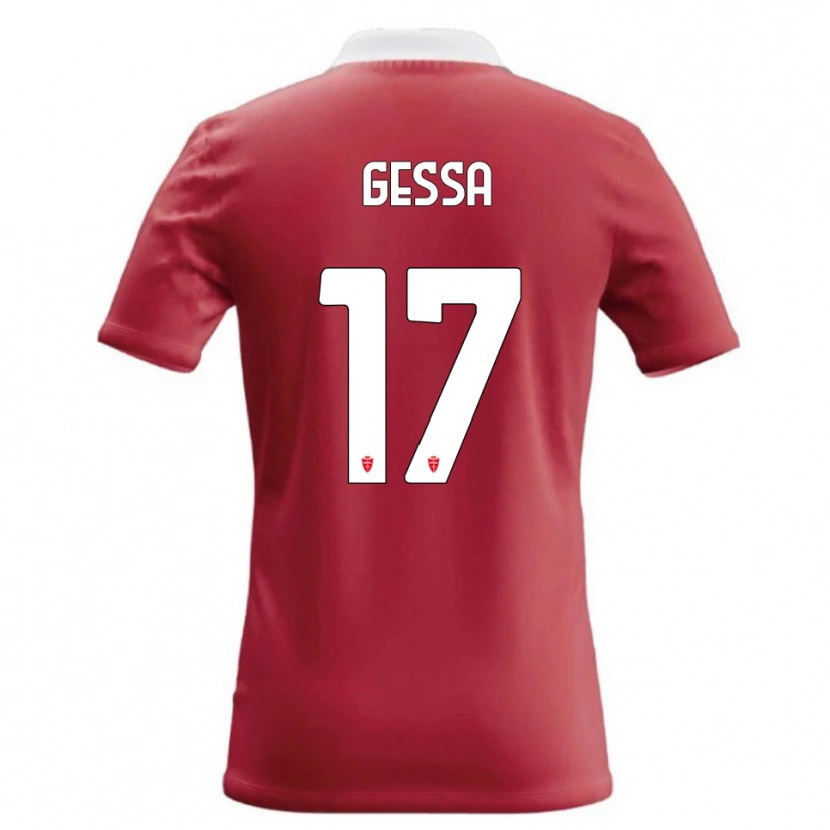 Danxen Heren Francesco Gessa #17 Rood Wit Thuisshirt Thuistenue 2026/27 T-Shirt