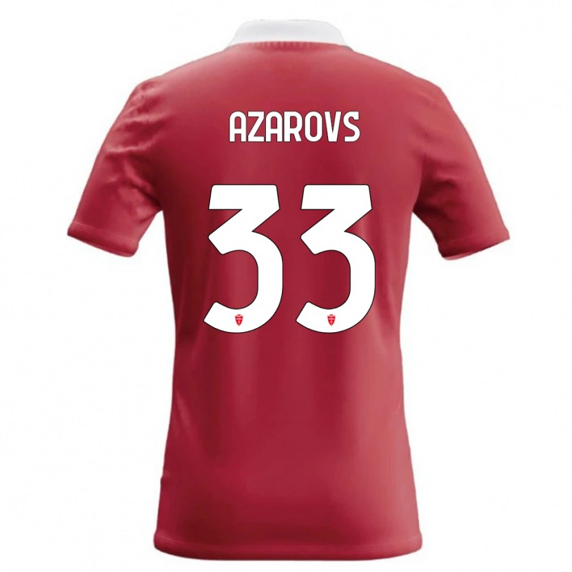 Danxen Heren Timurs Azarovs #33 Rood Wit Thuisshirt Thuistenue 2026/27 T-Shirt