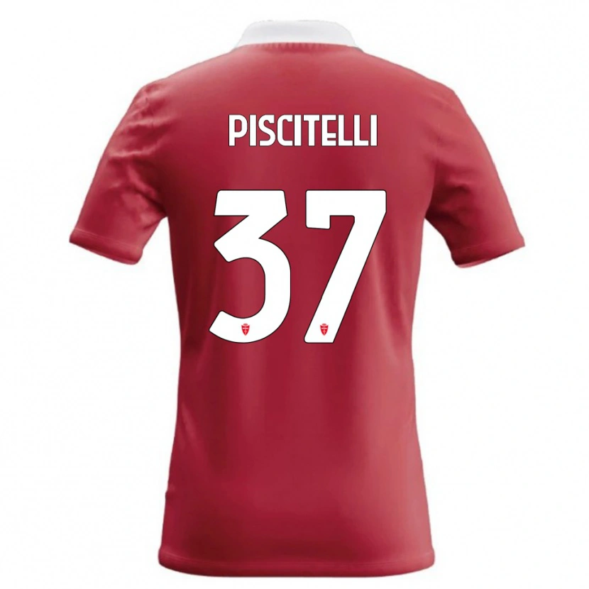 Danxen Heren Pasquale Piscitelli #37 Rood Wit Thuisshirt Thuistenue 2026/27 T-Shirt