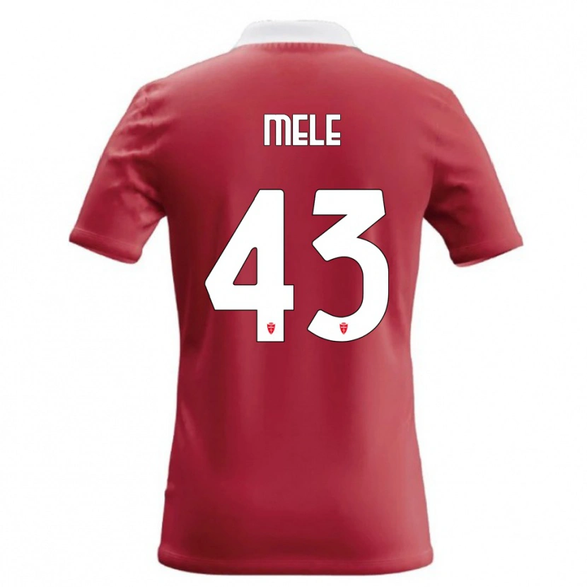 Danxen Heren Fabio Mele #43 Rood Wit Thuisshirt Thuistenue 2026/27 T-Shirt