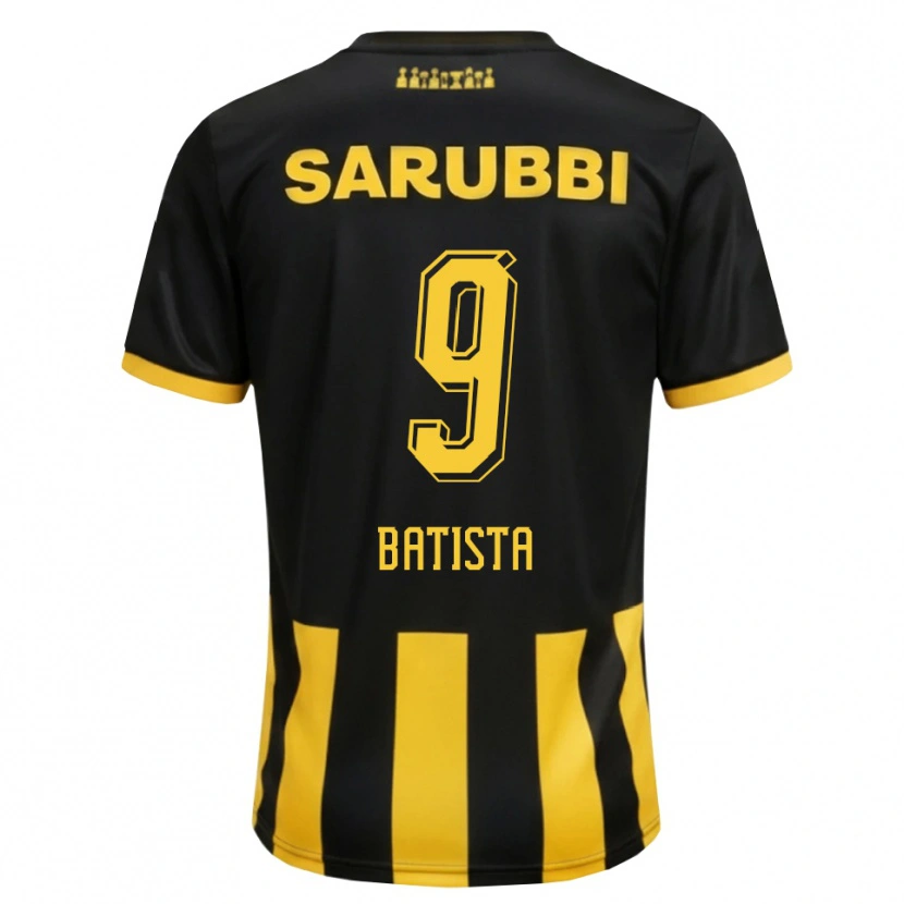 Danxen Heren Facundo Batista #9 Zwart Geel Thuisshirt Thuistenue 2026/27 T-Shirt