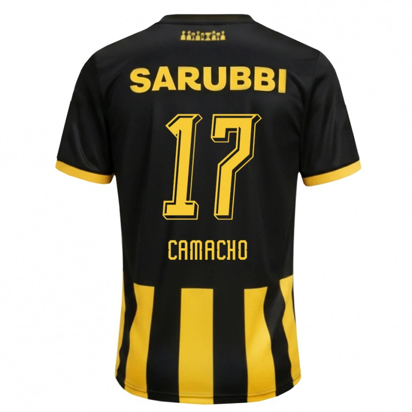 Danxen Heren Sebastián Camacho #17 Zwart Geel Thuisshirt Thuistenue 2026/27 T-Shirt