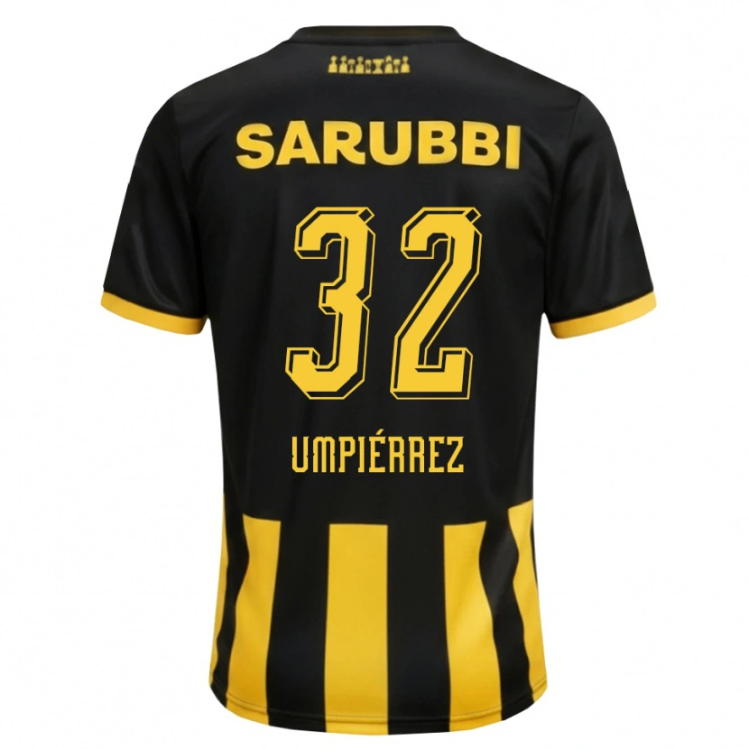 Danxen Heren Leandro Umpiérrez #32 Zwart Geel Thuisshirt Thuistenue 2026/27 T-Shirt