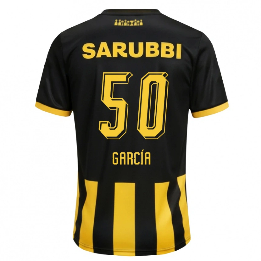 Danxen Heren Diego García #50 Zwart Geel Thuisshirt Thuistenue 2026/27 T-Shirt