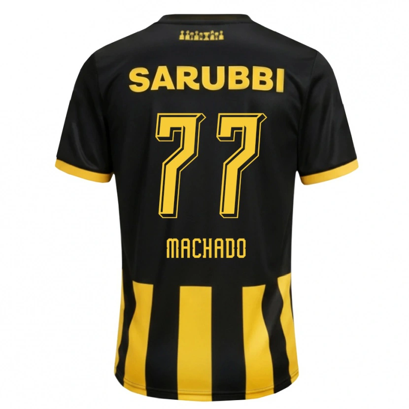 Danxen Heren Alexander Machado #77 Zwart Geel Thuisshirt Thuistenue 2026/27 T-Shirt
