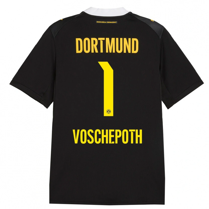 Danxen Heren Jan Voschepoth #1 Zwart Rood Geel Uitshirt Uittenue 2026/27 T-Shirt