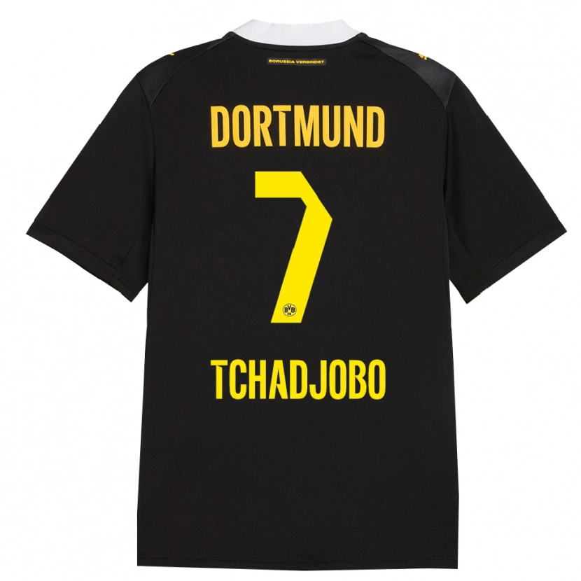 Danxen Heren Dia Tchadjobo #7 Zwart Rood Geel Uitshirt Uittenue 2026/27 T-Shirt