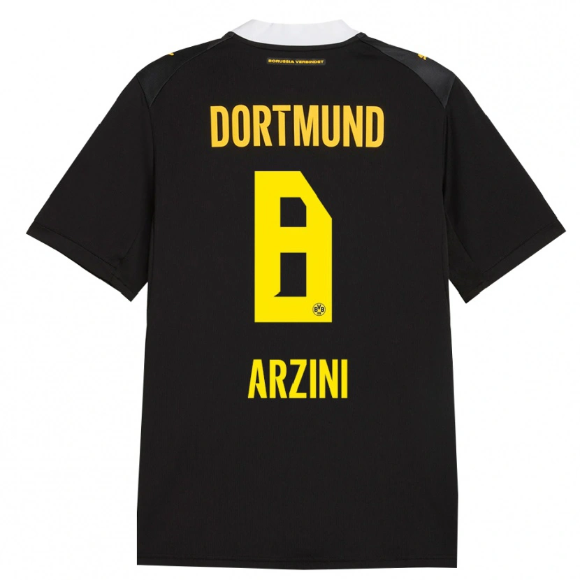 Danxen Heren Ilyas Arzini #8 Zwart Rood Geel Uitshirt Uittenue 2026/27 T-Shirt
