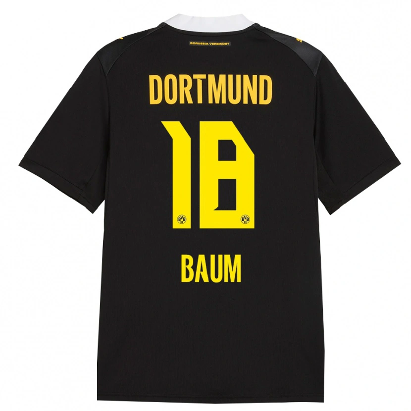 Danxen Heren Celina Baum #18 Zwart Rood Geel Uitshirt Uittenue 2026/27 T-Shirt