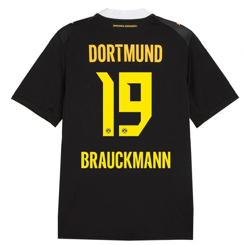 Danxen Heren Mats Brauckmann #19 Zwart Rood Geel Uitshirt Uittenue 2026/27 T-Shirt