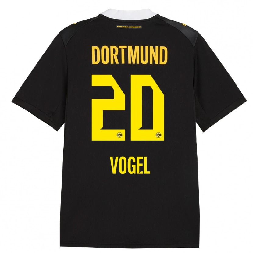 Danxen Heren Ann-Sophie Vogel #20 Zwart Rood Geel Uitshirt Uittenue 2026/27 T-Shirt