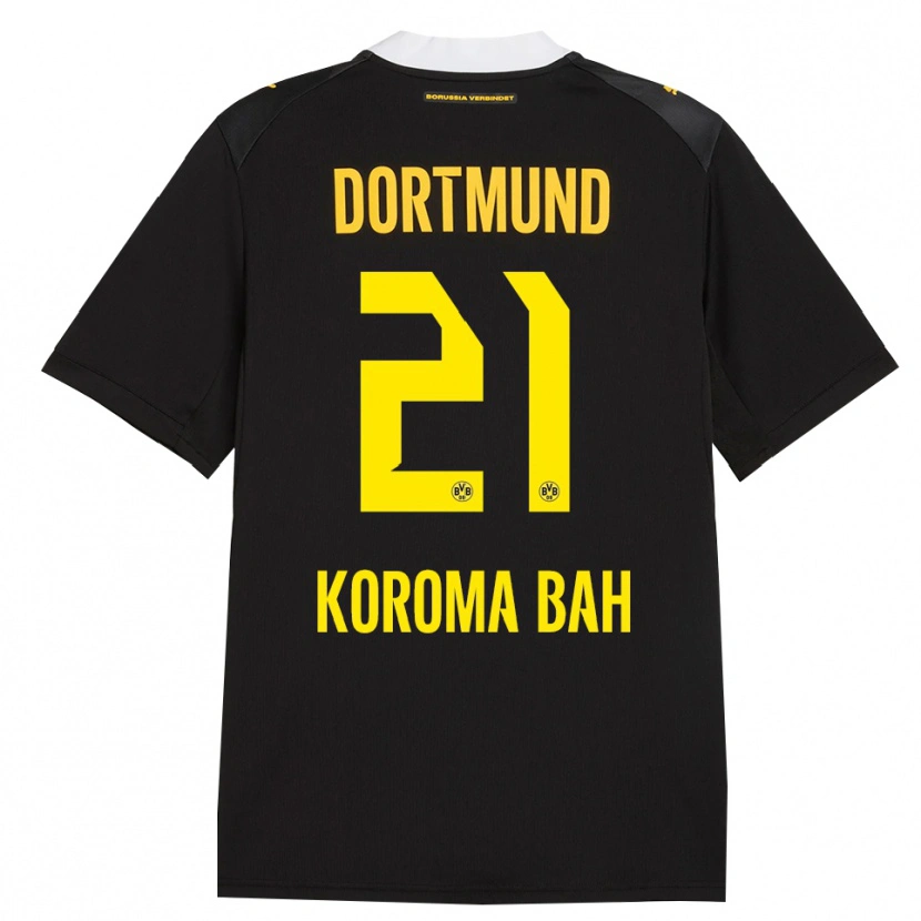 Danxen Heren Septimus Koroma Bah #21 Zwart Rood Geel Uitshirt Uittenue 2026/27 T-Shirt