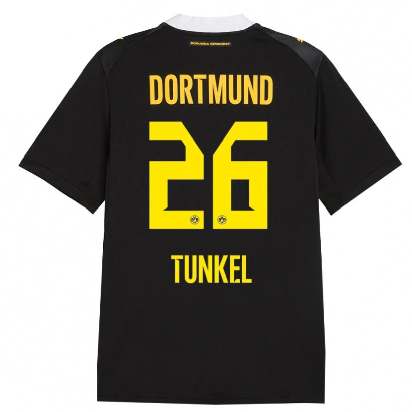 Danxen Heren Janis Tunkel #26 Zwart Rood Geel Uitshirt Uittenue 2026/27 T-Shirt
