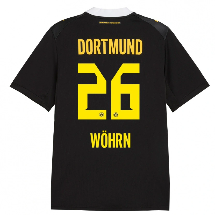 Danxen Heren Yasu Wöhrn #26 Zwart Rood Geel Uitshirt Uittenue 2026/27 T-Shirt