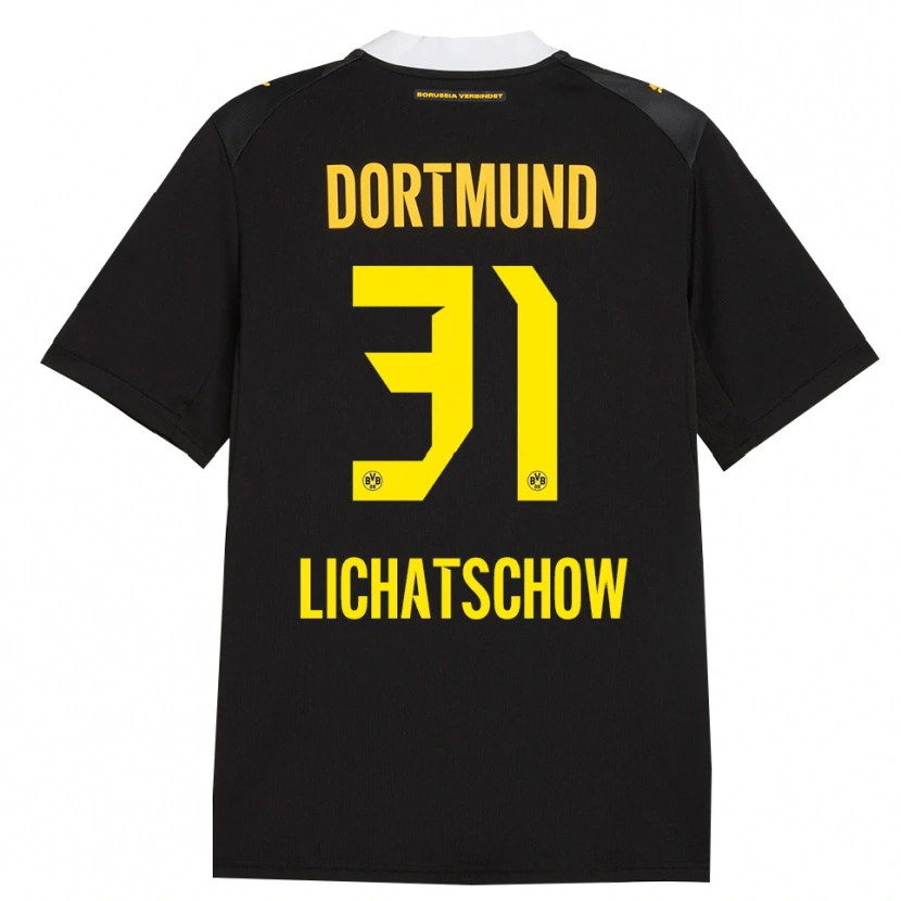 Danxen Heren Deniese Lichatschow #31 Zwart Rood Geel Uitshirt Uittenue 2026/27 T-Shirt