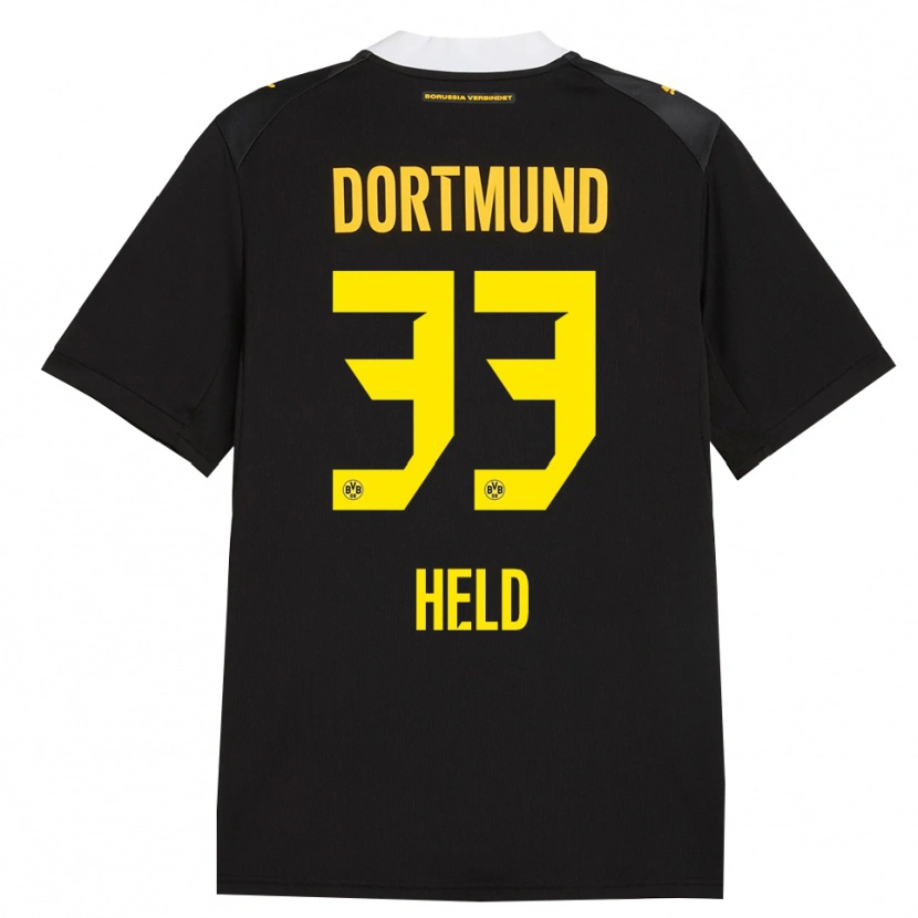 Danxen Heren Aaron Held #33 Zwart Rood Geel Uitshirt Uittenue 2026/27 T-Shirt