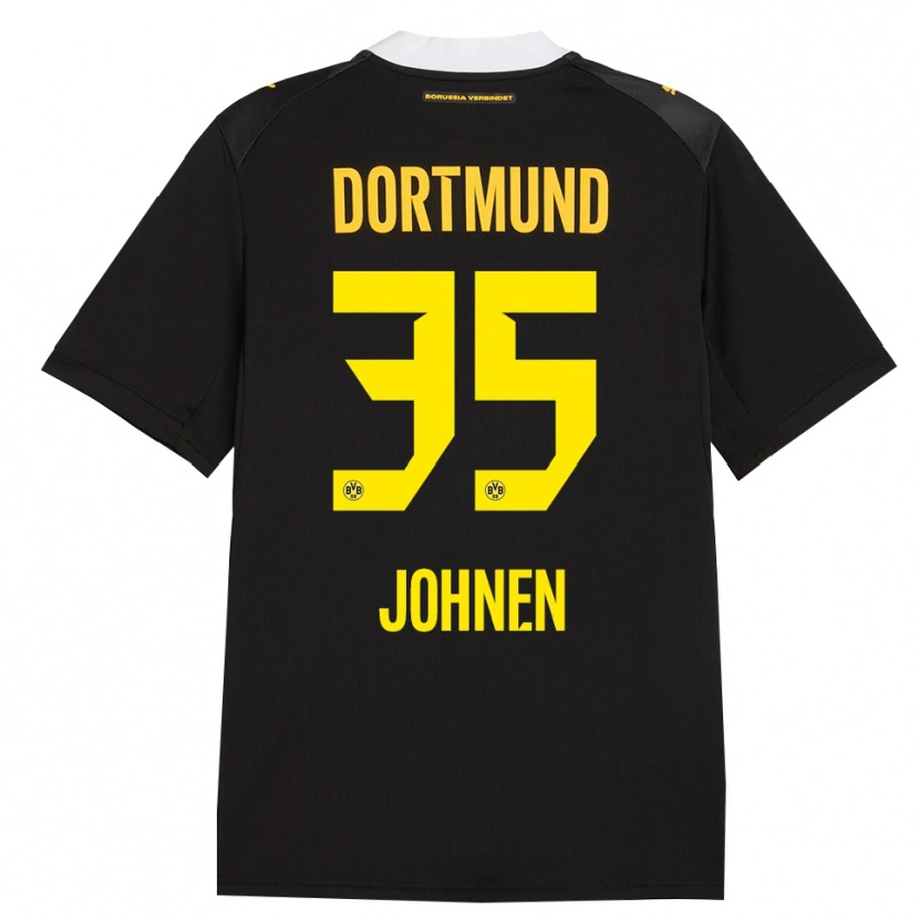 Danxen Heren Marcel Johnen #35 Zwart Rood Geel Uitshirt Uittenue 2026/27 T-Shirt