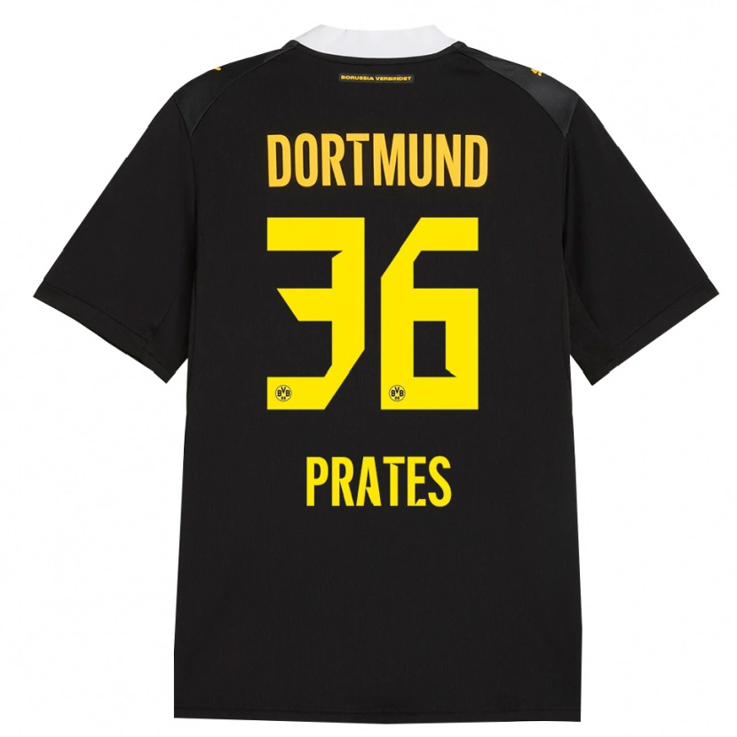 Danxen Heren Kauã Prates #36 Zwart Rood Geel Uitshirt Uittenue 2026/27 T-Shirt