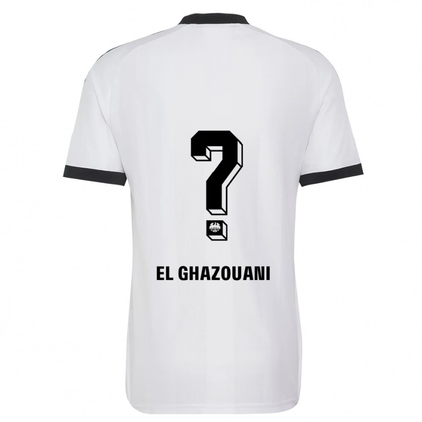 Danxen Heren Mohamed El Ghazouani #0 Zwart Wit Uitshirt Uittenue 2026/27 T-Shirt