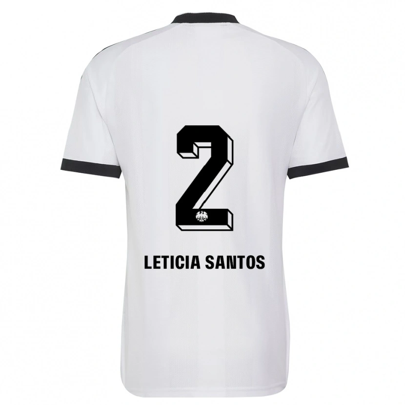 Danxen Heren Letícia Santos De Oliveira #2 Zwart Wit Uitshirt Uittenue 2026/27 T-Shirt