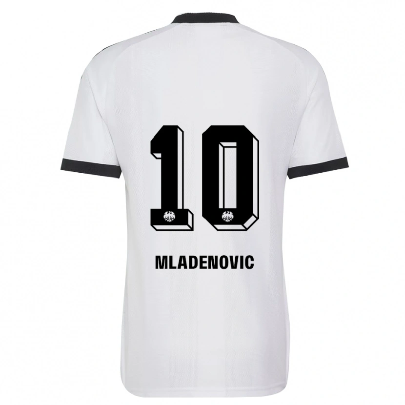 Danxen Heren Marko Mladenovic #10 Zwart Wit Uitshirt Uittenue 2026/27 T-Shirt