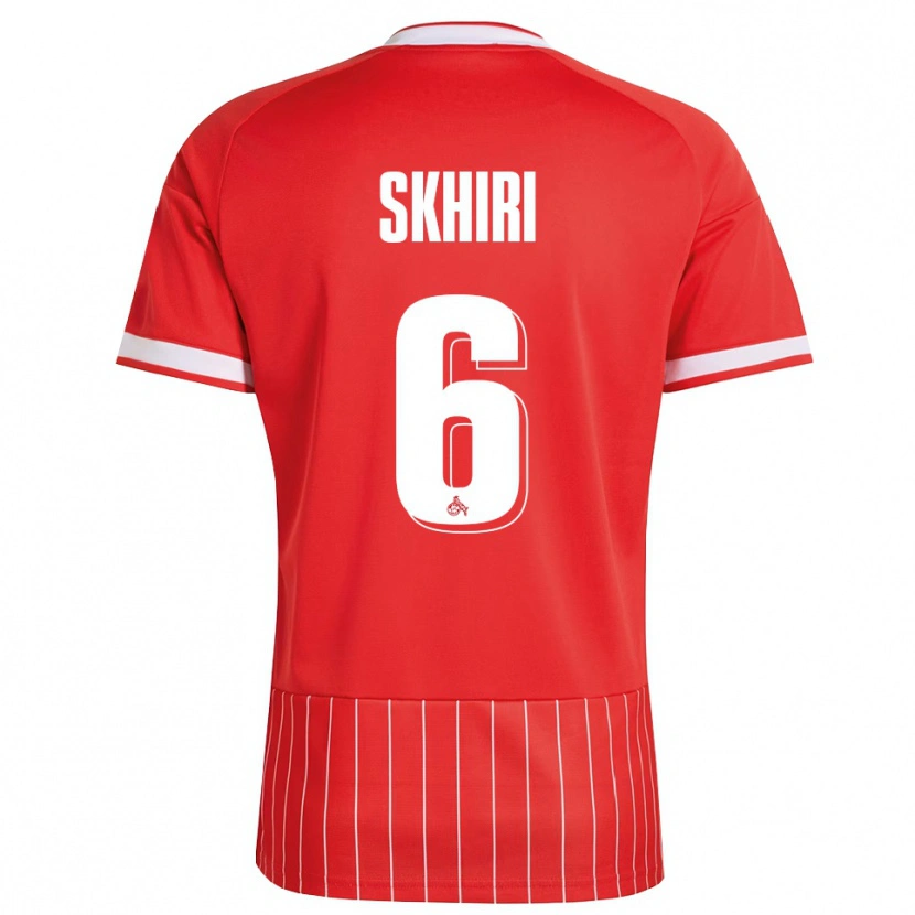 Danxen Heren Ellyes Skhiri #6 Rood Wit Groen Uitshirt Uittenue 2026/27 T-Shirt