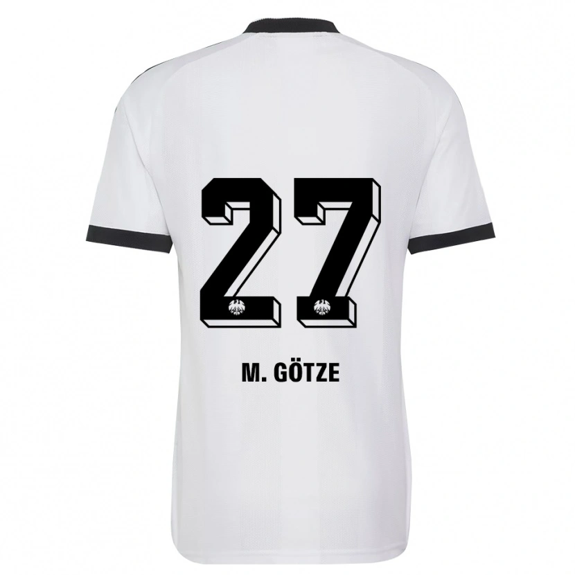 Danxen Heren Mario Götze #27 Zwart Wit Uitshirt Uittenue 2026/27 T-Shirt