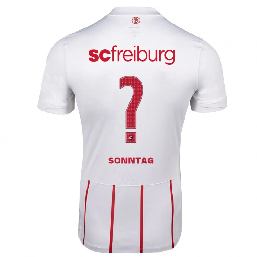 Danxen Heren Noa Sonntag #0 Wit Rood Geel Uitshirt Uittenue 2026/27 T-Shirt