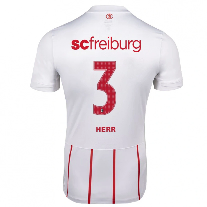 Danxen Heren Ben Herr #3 Wit Rood Geel Uitshirt Uittenue 2026/27 T-Shirt