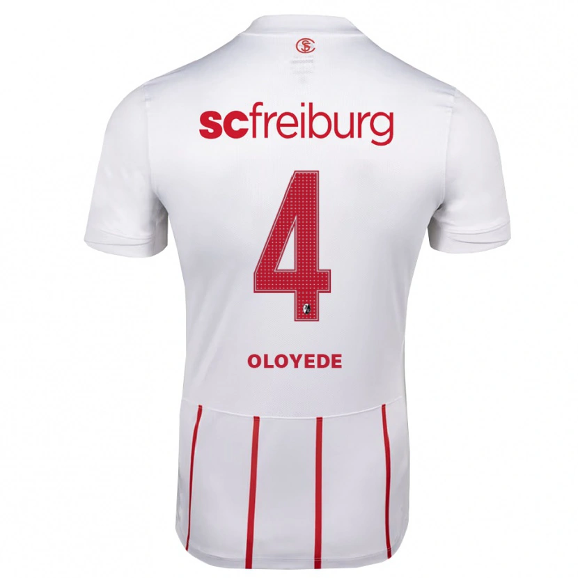Danxen Heren Sebastian Oloyede #4 Wit Rood Geel Uitshirt Uittenue 2026/27 T-Shirt
